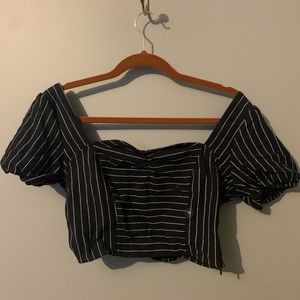 Off the shoulder crop top